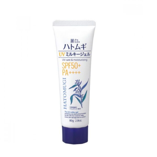 Hatomugi The UV Milky Gel UV Care & Moisturizing SPF50+ PA++++ 80g